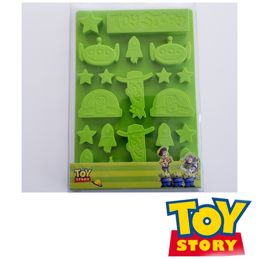 RARE Toy Story Disney Pixar Woody Buzz Alien NEW Silicone Mold Baking Craft Tray